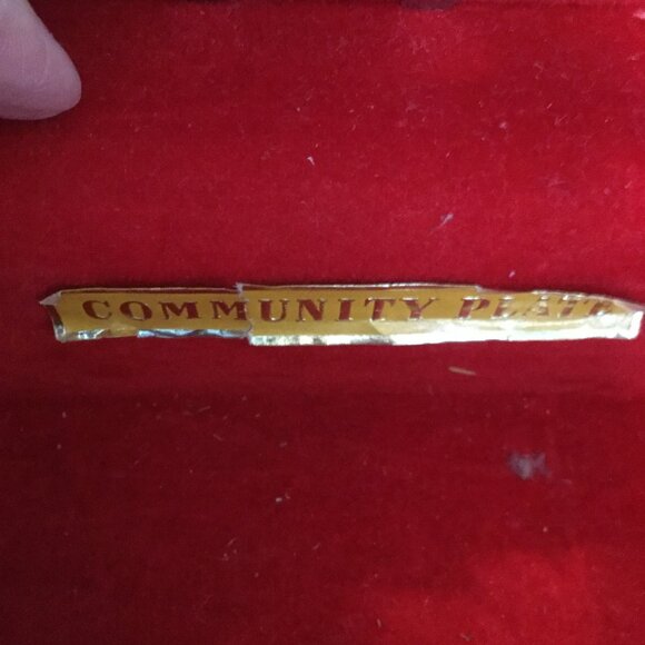 Vintage Community Plate silverware  set from the 1950 59 pieces plus the chest - Picture 9 of 11